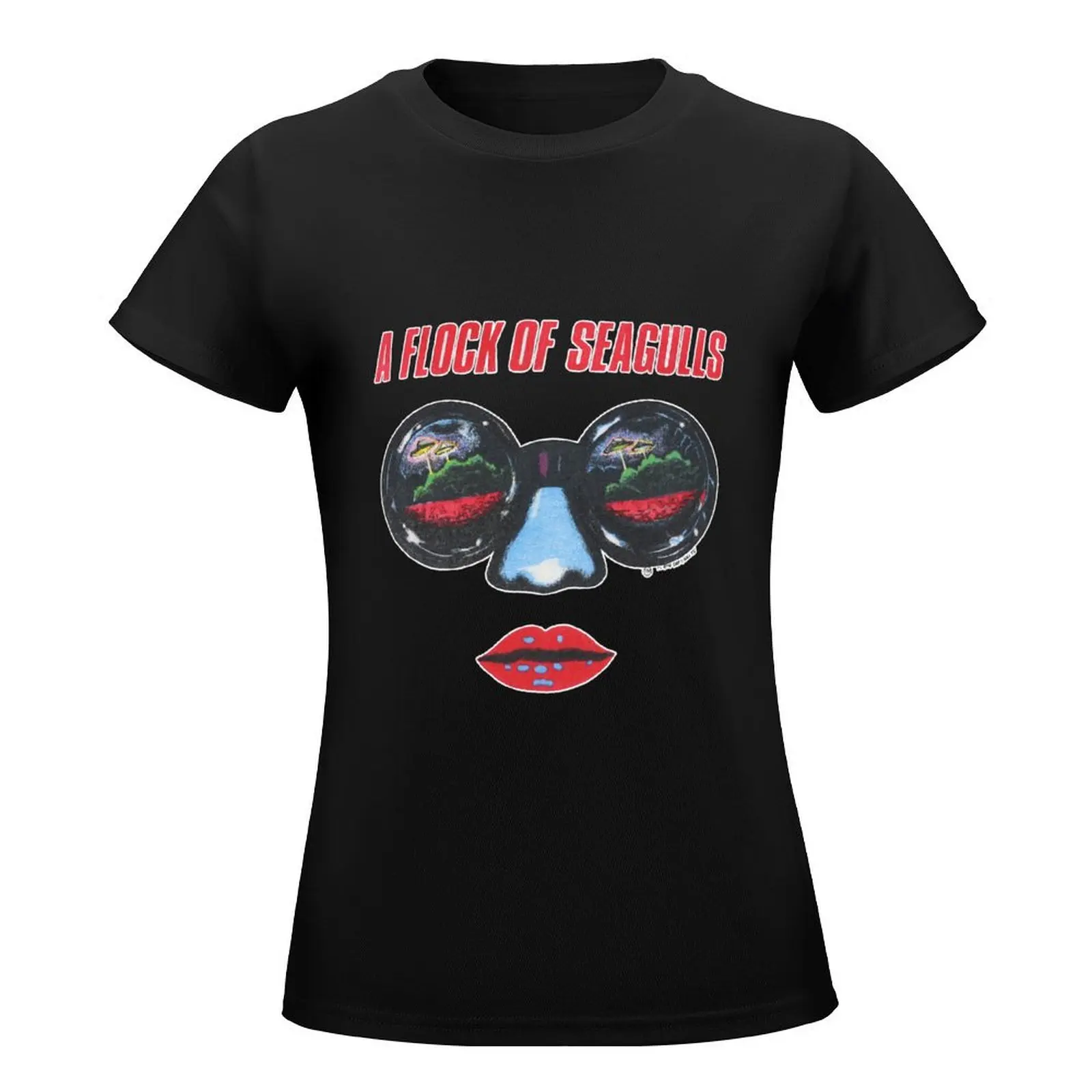 a flock of seagulls T-Shirt Female clothing shirts graphic tees cropped t shirts for Women