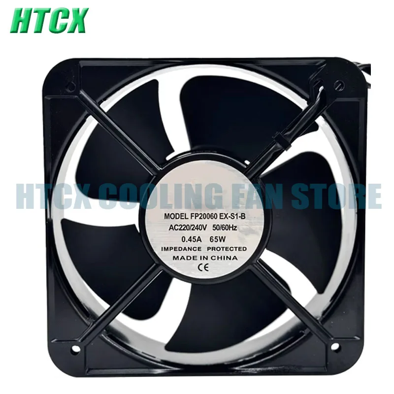 Original For FP20060EX-S1-B 20CM 200*200*60 MM 20060 220V/240V 50/60HZ 0.45A AC Double Ball Bearing Case Industrial Axial Fan