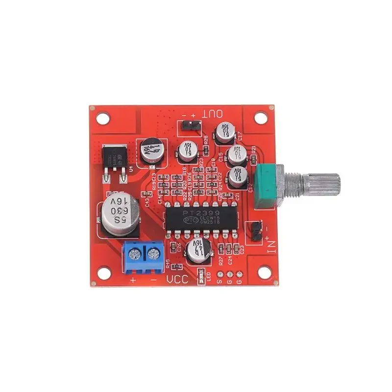 El efecto de la placa de reverberación del micrófono CD2399 supera el preamplificador de micrófono PT2399 DC6-15V
