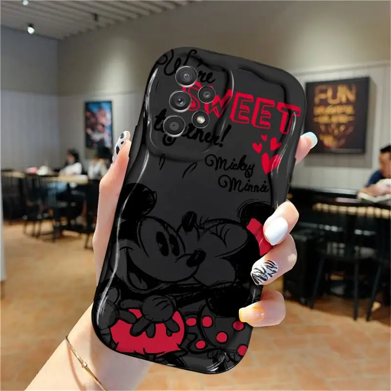 Disney Mickey Minnie Lover For Samsung Galaxy A55 A35 A15 A73 72 A53 A52 A33 54 A34 42 A32 A22 A24 A23 A14 A13 A12 5G Phone Case