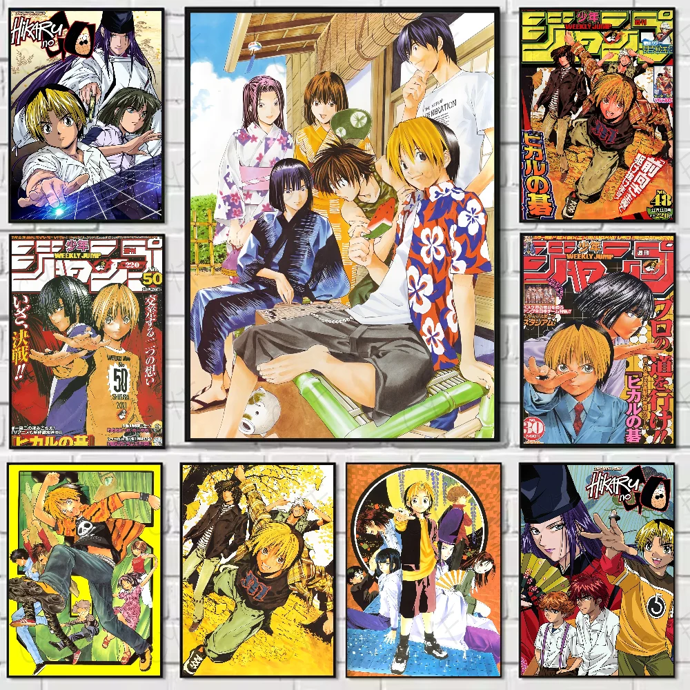 Klassisches japanisches Anime-Hikaru No Go-Poster, wasserdichte Wandkunst, hochwertiger Druck, Filmposter für Wohnzimmer, Schlafzimmer, Raumdekoration