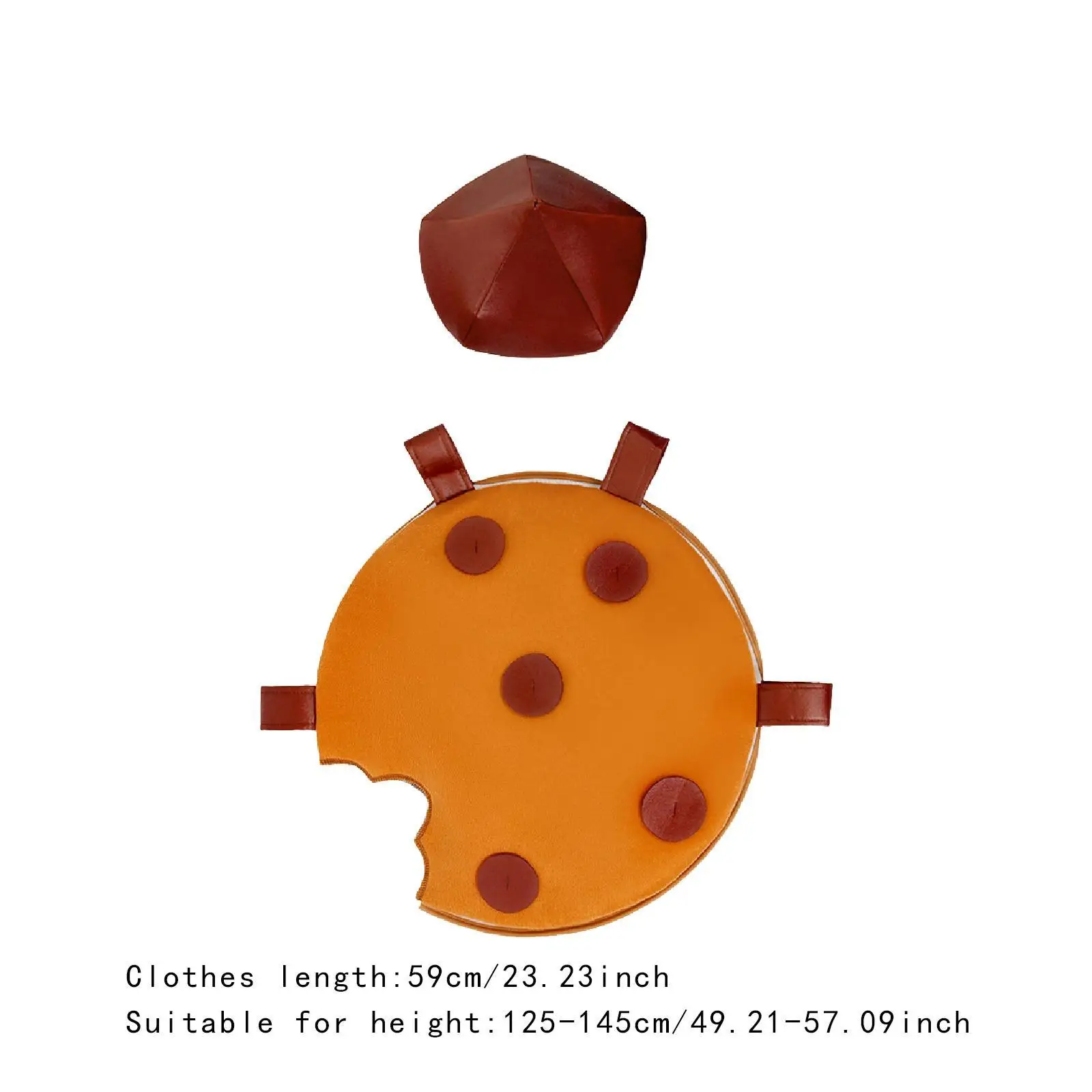 Koekjeskostuums voor kinderen Show Outfit voor Show Stage Performance Themafeest L tot XL Koekje