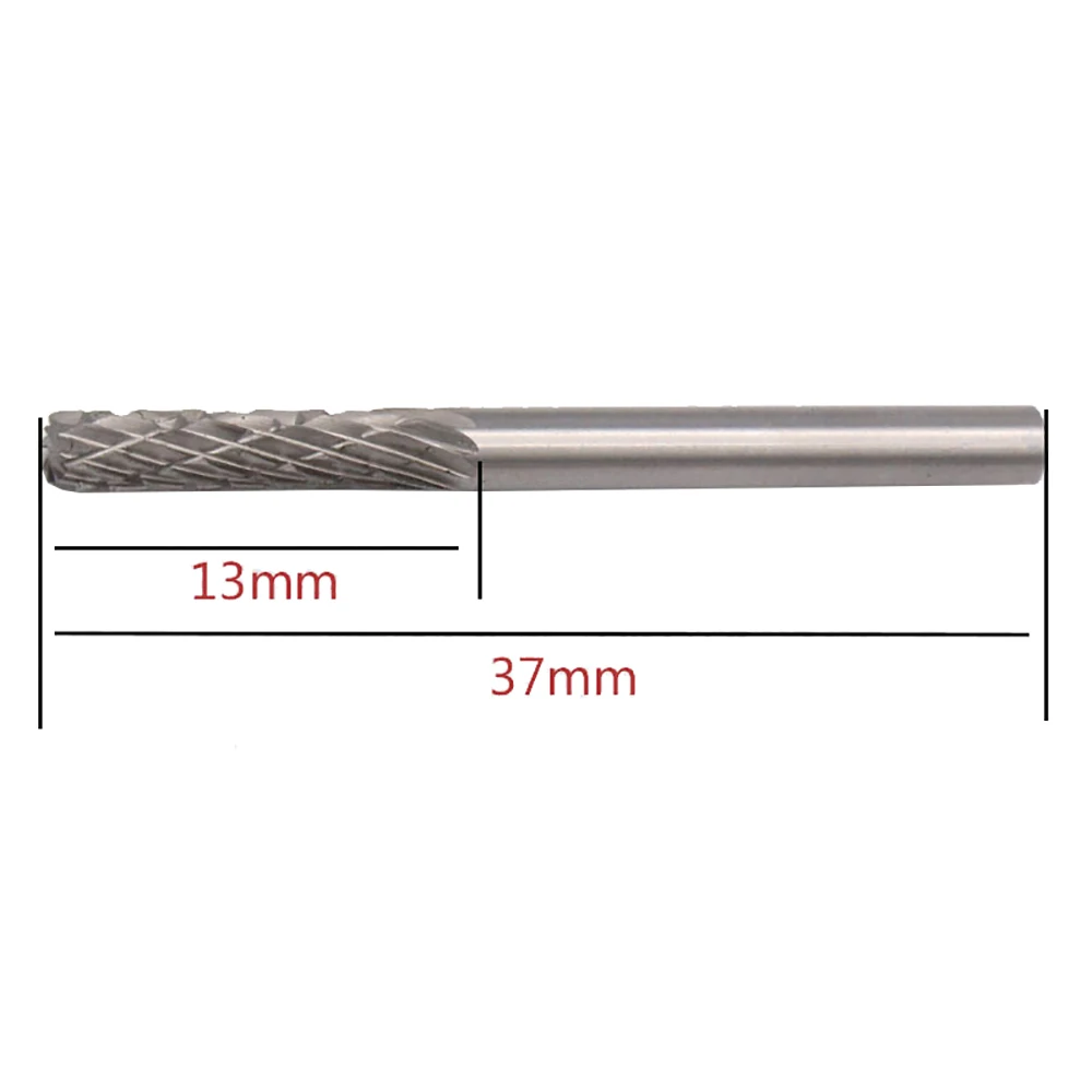 텅스텐 카바이드 3x3mm 드릴 비트 로타리 Burrs 금속 다이아몬드 그라인딩 목공 밀링 커터 드릴 비트 액세서리
