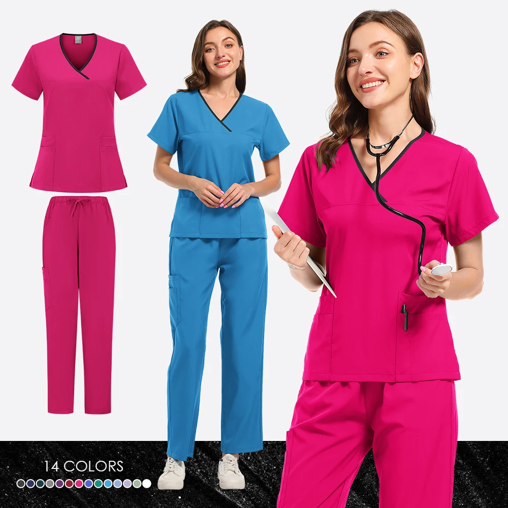 Скрабы для медсестры, новая мода, медицинский скраб, мягкие дышащие брюки для бега, комплект хирургической униформы, женская рабочая одежда для медсестер, клинического врача