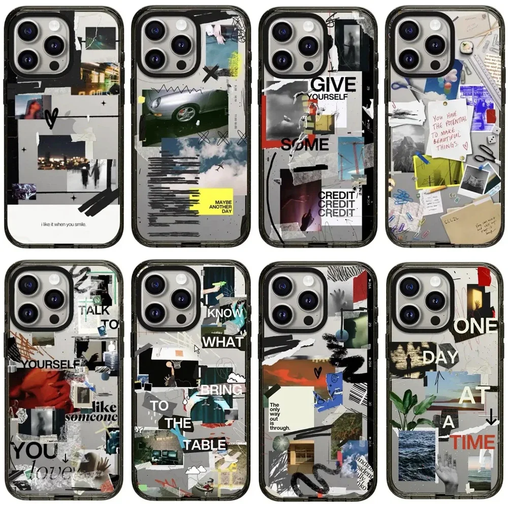 

Stickers Graffiti 2.0 Acrylic Black Border iPhone 12 13 14 15 16 Pro Max Case - Protective iPhone Case with MagSafe