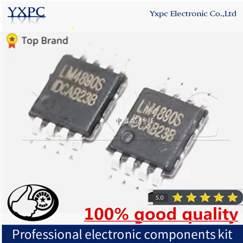 10pcs/lot  New LM4890 LM4890S XPT4890 LB4890 NS4890 MSOP8 power amplifier Chips