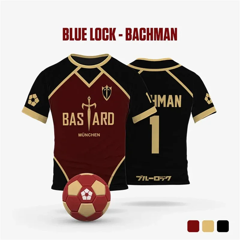 2025 Anime nuevo Blue Lock Yukimiya Jersey estampado 3D hombres deporte camiseta moda Harajuku Manga corta niños camiseta Y2k Tops