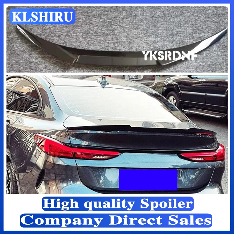 For BMW 2 Series 4-door F44 Spoiler ABS Car Tail Wing Decoration Auto Accessories 2020-2021 Gloosy Black Rear Trunk Lip Spoiler