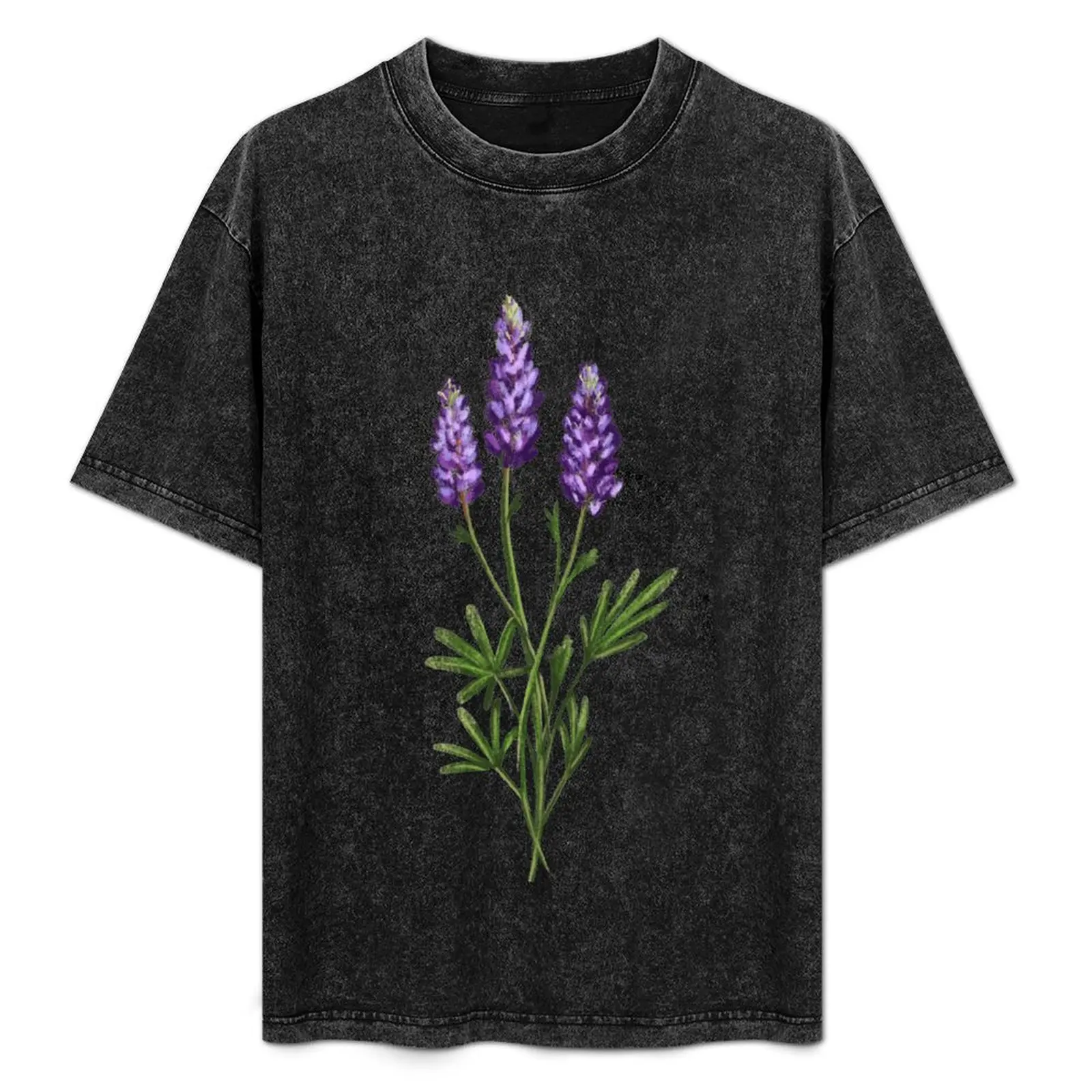 

Wildflowers, Purple Lupine T-Shirt t shirts with prints anime t shirts for man T-Shirt