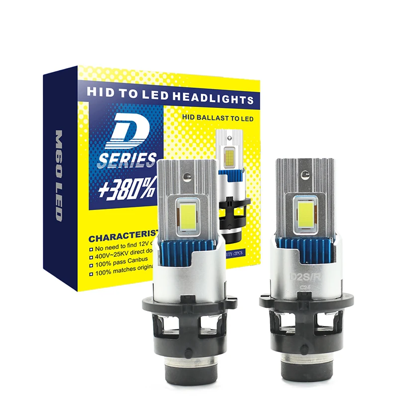 

Canbus D2 Car Lights 35W D2 LED Headlight D4 Error Free Auto Car LED Headlight Bulb luces led para vehiculos Light for Car