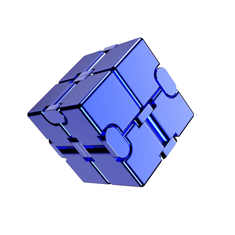 Infinity Metal Cube para Crianças e Adultos, Anti Stress, Liga de alumínio, Easy Play, Office Flip, Cubic Fidget Toy, Autismo Ansiedade Alívio, Presente