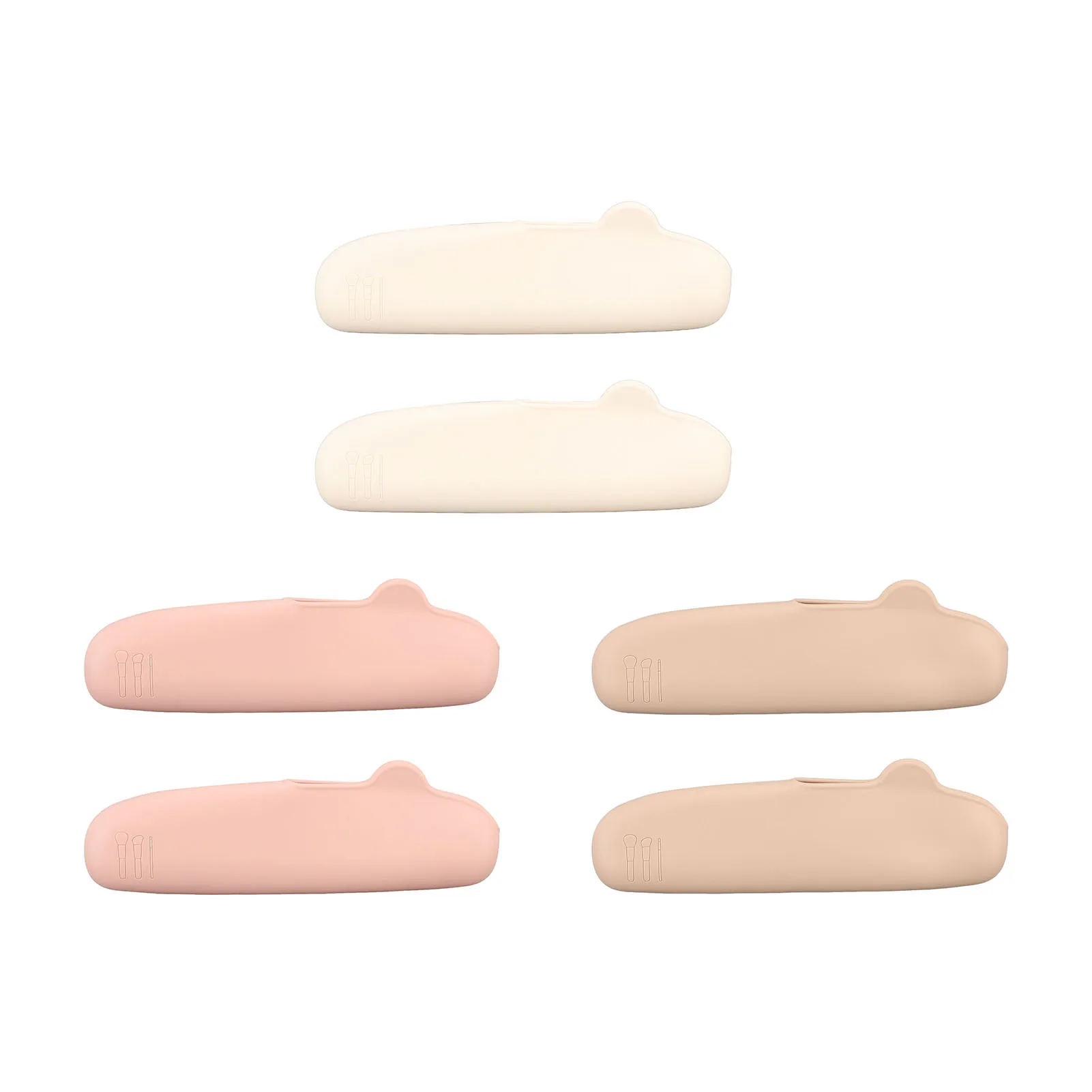 

2 шт., силиконовые держатели для кистей для макияжа