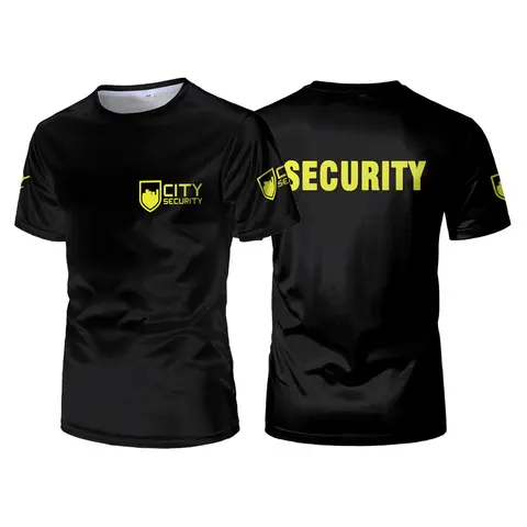 Camiseta de seguridad de la ciudad, ropa de trabajo, entrenador privado, transpirable, Unisex, de manga corta, uniforme de equipo de protección, venta al por mayor