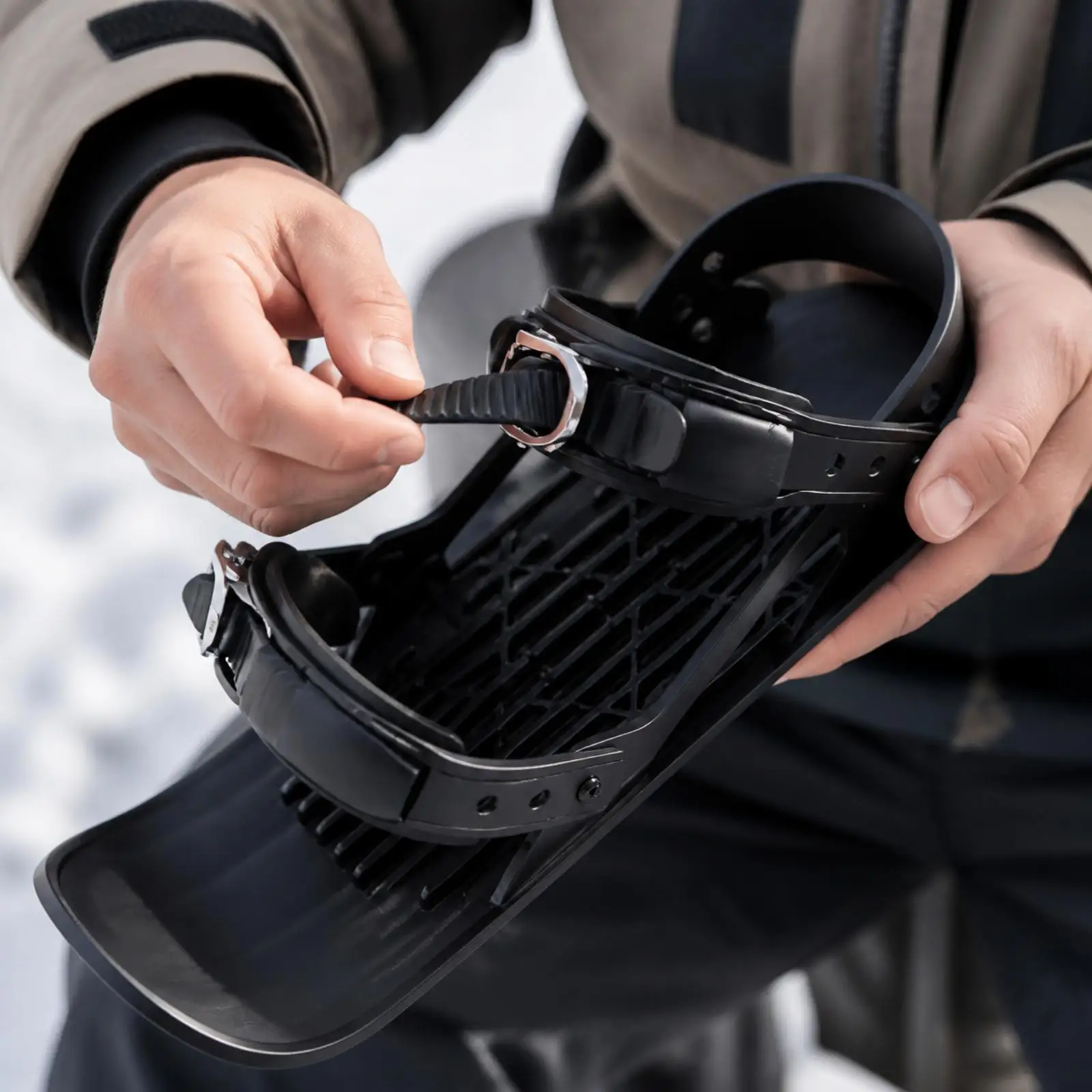 Mini Ski Skates Reinforced Snowskates Ski Shoes Rugged Snowblades Lightweight for Skiers, Snow Parks, Sledding Hills