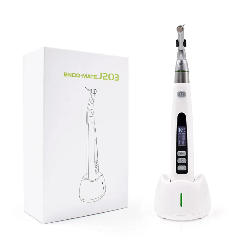 Dental Wireless Endo Motor  LED 16:1 Contra Angle with 9 Working Procedures  for Root Canal Treatment