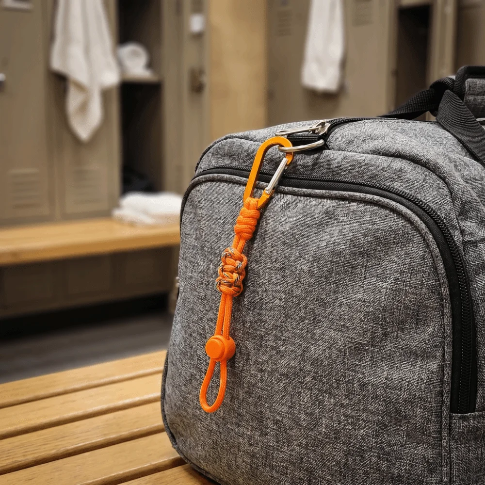 Portable Alloy Water Bottle Lanyard Braided Rope Multicolor Backpack Hook Locking Carabiner Clip Durable Beverage Lanyard Hiking