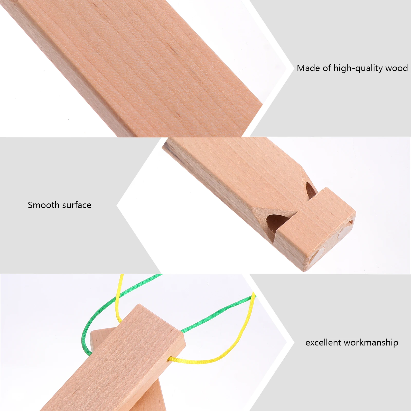 

2pcs Wooden Whistle Kids Toy Craftsmanship Musical Potential Creativity Party Gift Baby Toddler Train Sound Instrument