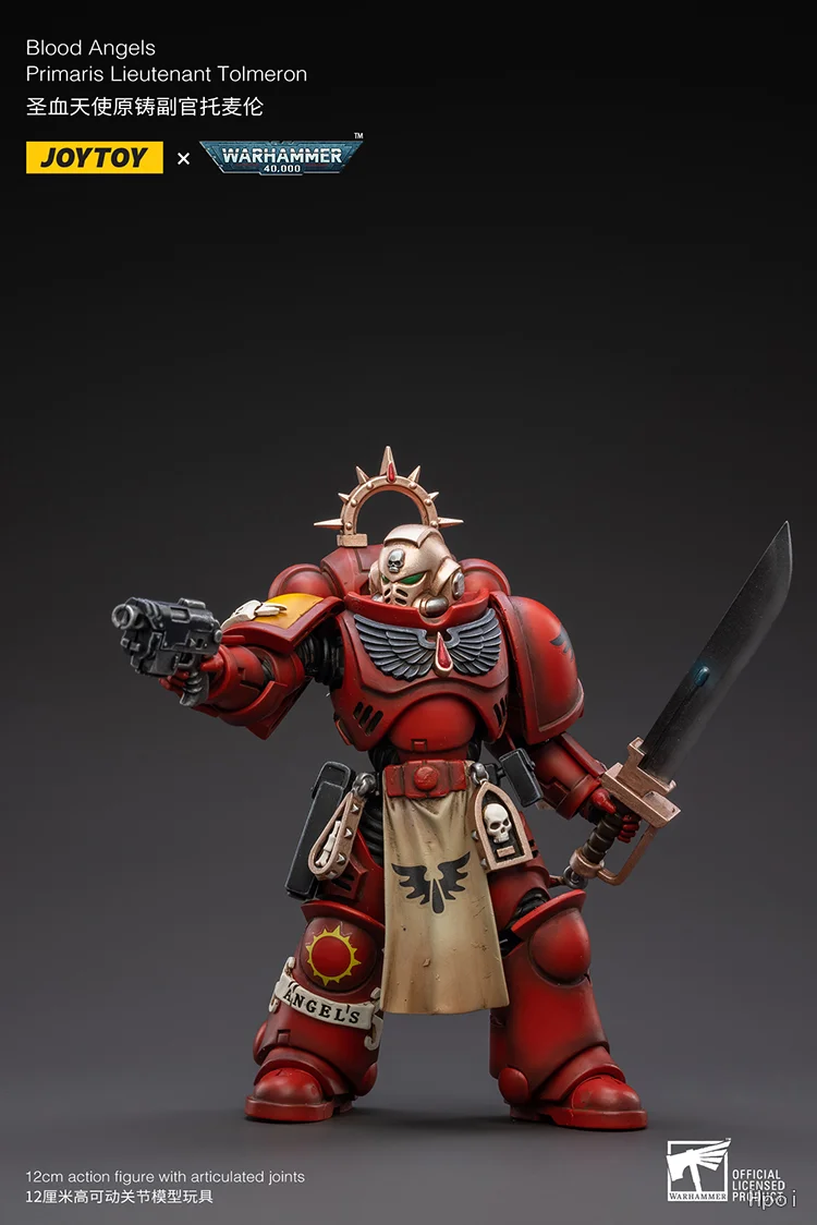 متوفر في المخزون الأصلي JOYTOY Warhammer 40K ملائكة الدم بريماريس الملازم تولميرون 1/18 نماذج ألعاب شخصيات الحركة