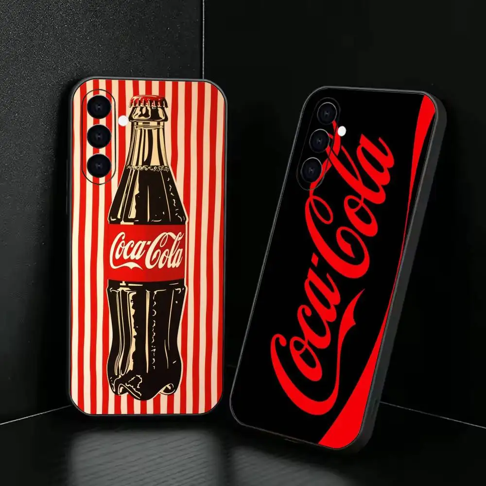 C-Coca D-Drinks C-Cola Phone Case For Samsung Galaxy A73,A72,A71,A70,A53,A52,A51,Soft Silicone Black Cover