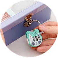 【F】1 шт., кодовый номерной замок с милым котом, противоугонный высокопрочный точный мини-замок для багажа, чемодана с номером пароля для ящика в общежитии