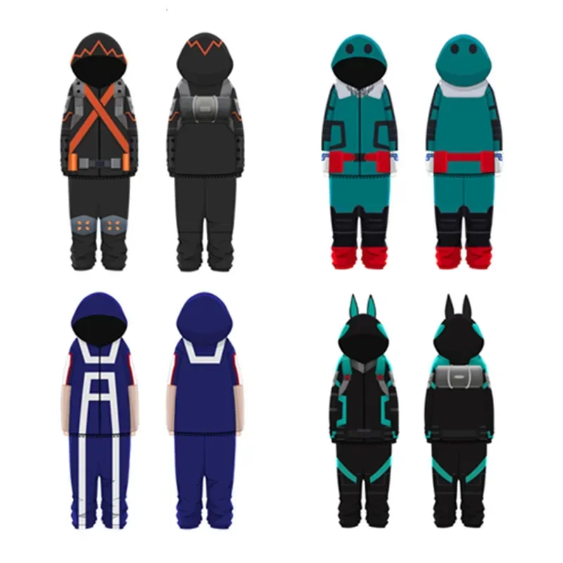Boku no My Hero Academia Midoriya Izuku Overall Nachtwäsche Bakugou Katsuki Cosplay Kostüme Pyjamas Halloween Karneval Anzug