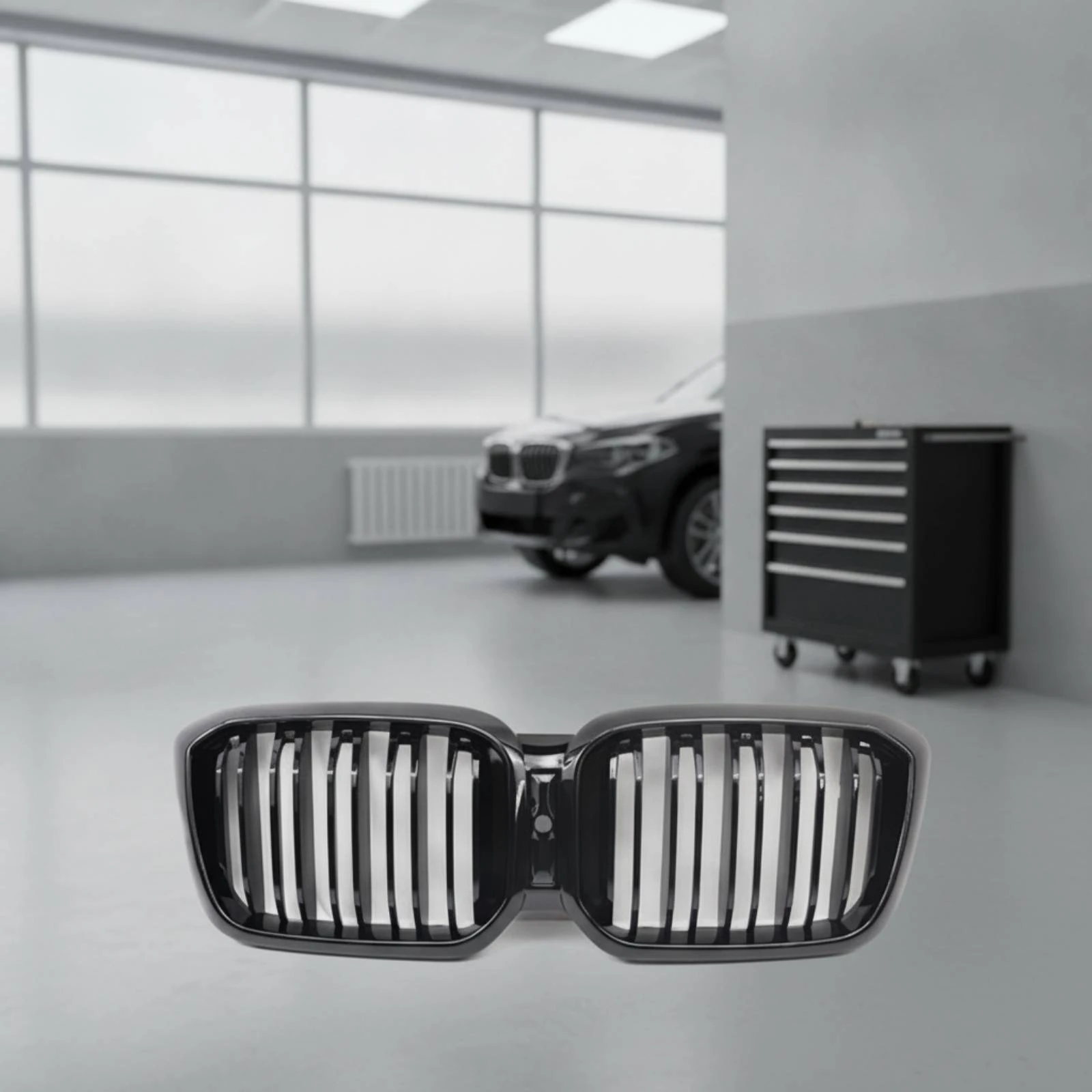 doubleBar Kidney Grille Painted Front Kidney Grille Lightweight Long-Lasting