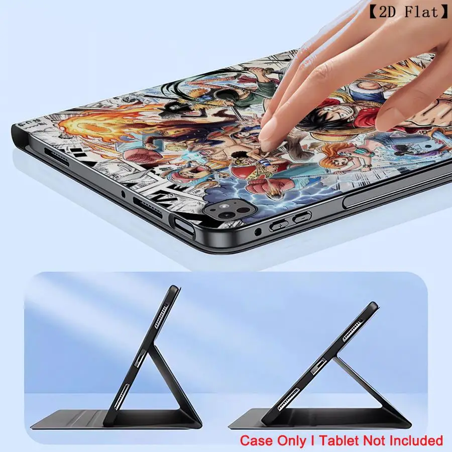 With Pencil Holder Case for Apple iPad 10th 7/8/9th Air 11 13 M4 M3 M2 A16 2026 Pro11 13 Air 4/5/6th Anime Cool L-Luffys Sanji