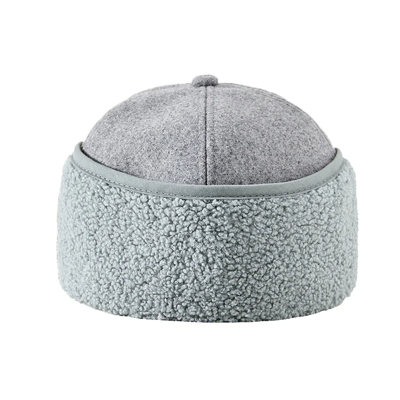 Cap Earflap Men Winter Fleece Hat Visor Sun Protection Warm Accessory For Holiday Running Sport Autumn Cold Weather