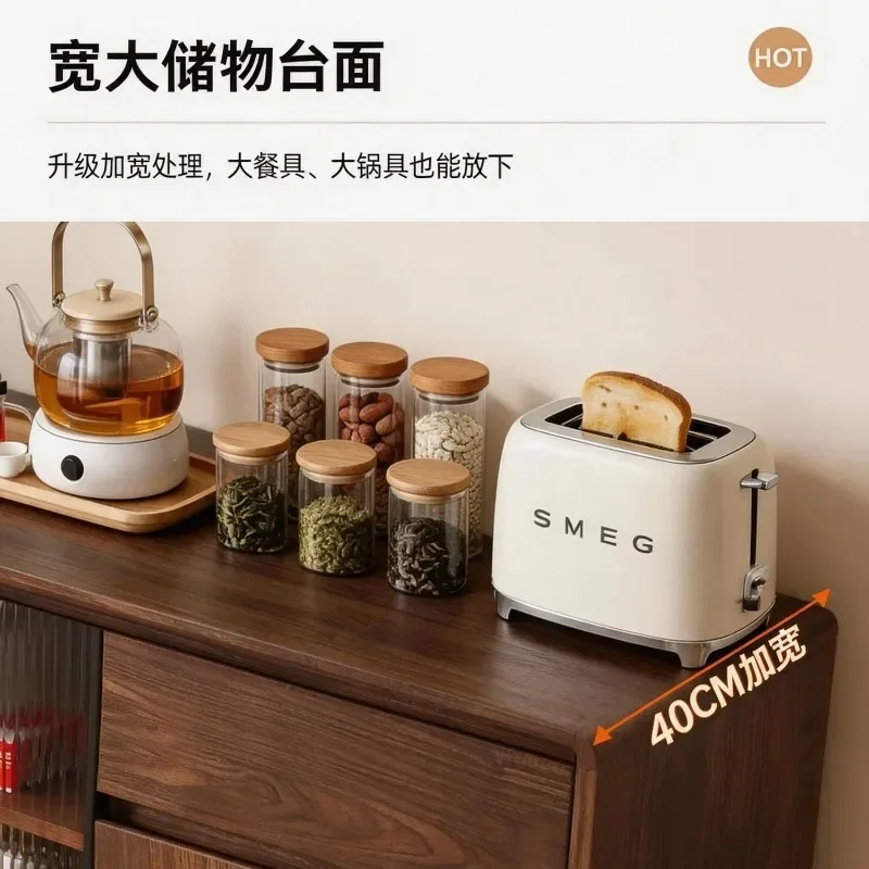 GZ-1    Solid Wood Dining Side Cabinet Integrated Locker Against The Wall Household Cabinet Tea Cabinet Medieval Living Room
