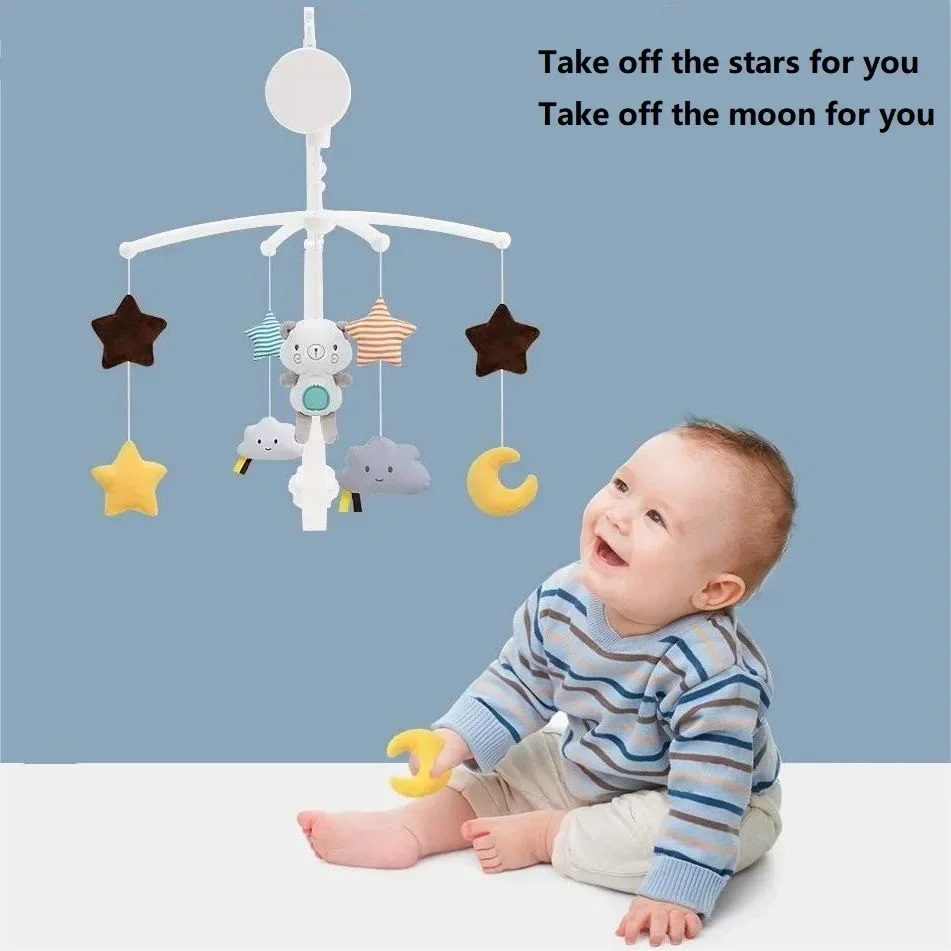 Baby Mobile Rattle Toy Hanging Rotating Toy Foldable Infant Bed Decoration Car Seat Bell Kids Sleep Toy Newborn Sensory Toy Gift