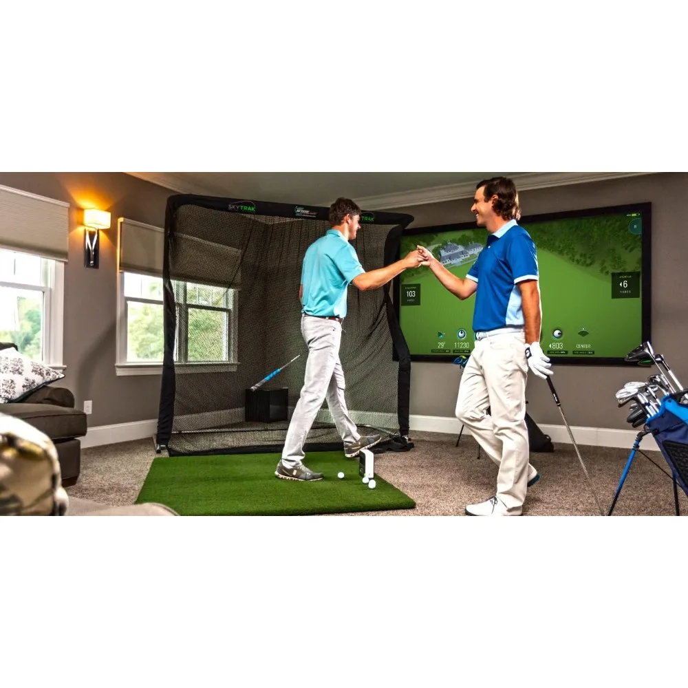 Professional Golf Launch Monitor and Simulator with Metal Protective Case for Indoor Outdoor Training