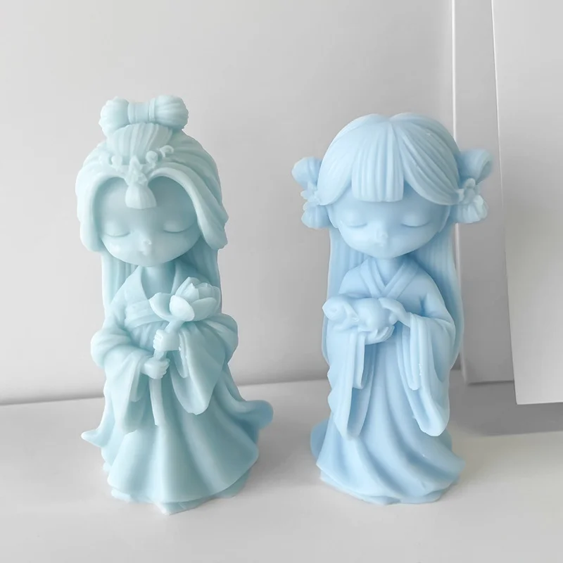 

DIY гипсовая кукла, силиконовая форма для свечей, ароматерапия, окрашенная гипсовая кукла, форма для артефакта из смолы, 3D женская кукла, украшения для дома, подарки