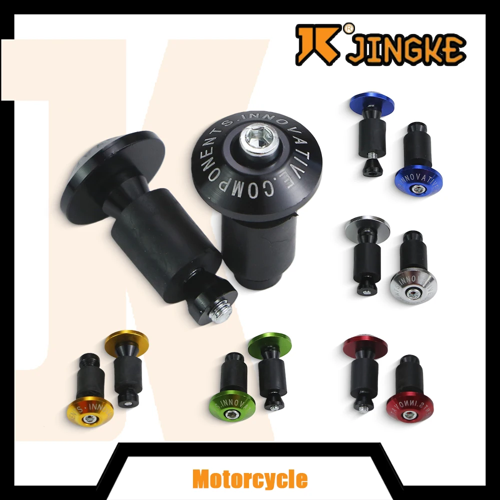 

22mm 7/8" Universal Motorcycle Handlebar End Weights Handle Plug Kit Anti-Fall Grip End Caps For Honda Kawasaki Yamaha