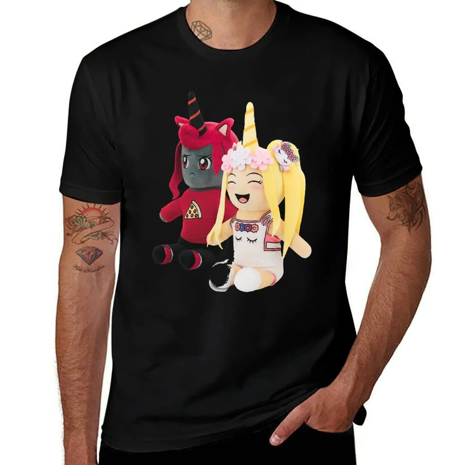 Iamsanna Unicorn Twins, Moody T-Shirt Simple Graphic Design T-Shirt