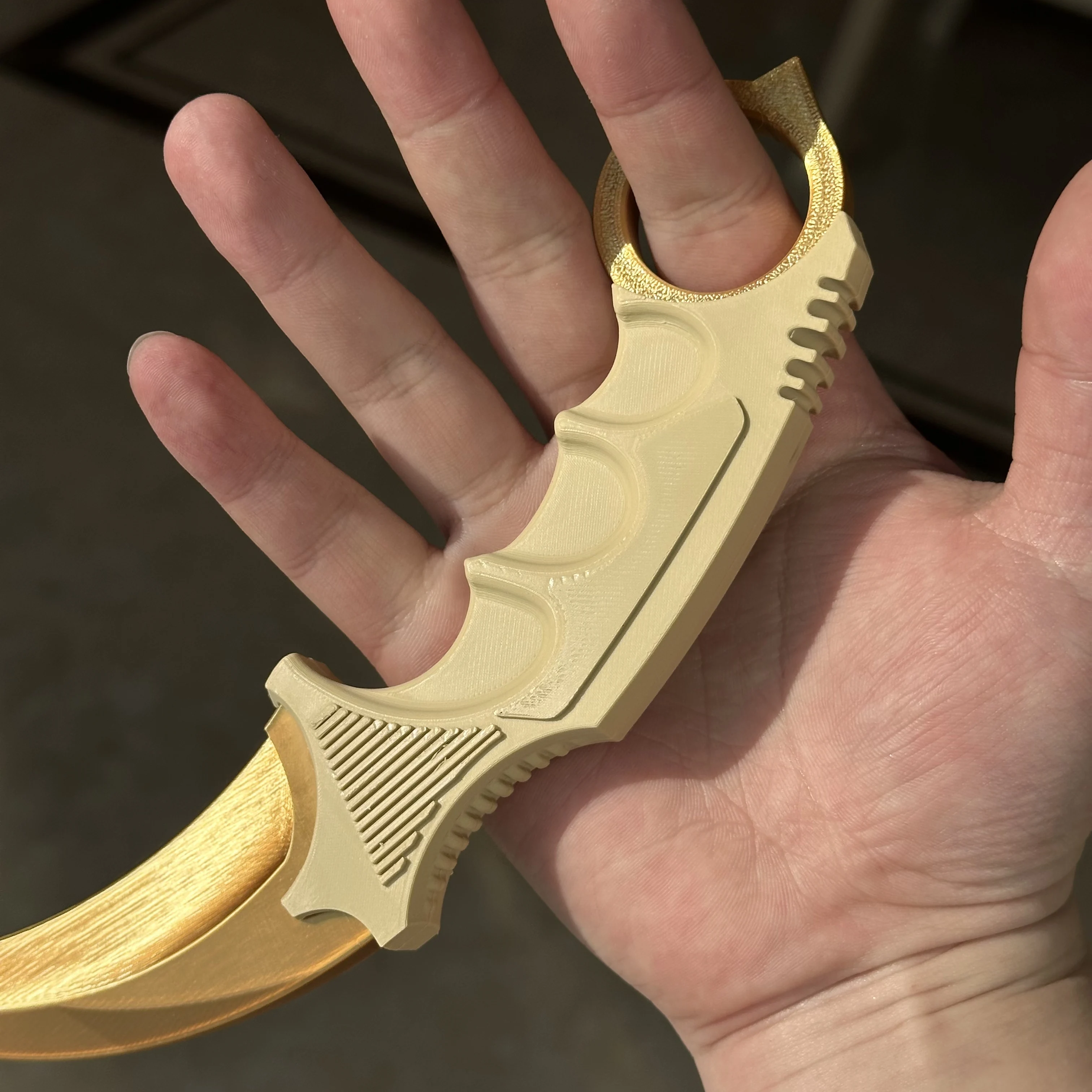 ゴールデン カラビット クローナイフ 安全なフィジェットトイ - Vintage Collectible Knife のレビューと価格