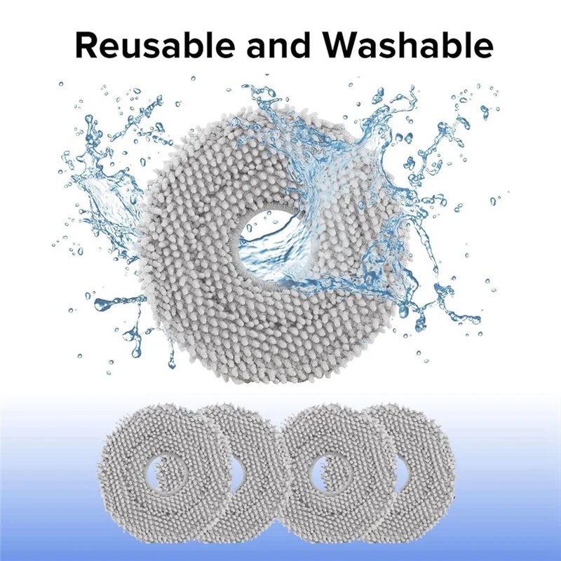 Cleaning Robot Cleaning Kit For Roborock Q Revo Accessory Kit, Including Main Brush,Mop Pad,Side Brush,Filter Hepa, Etc.-Y48A