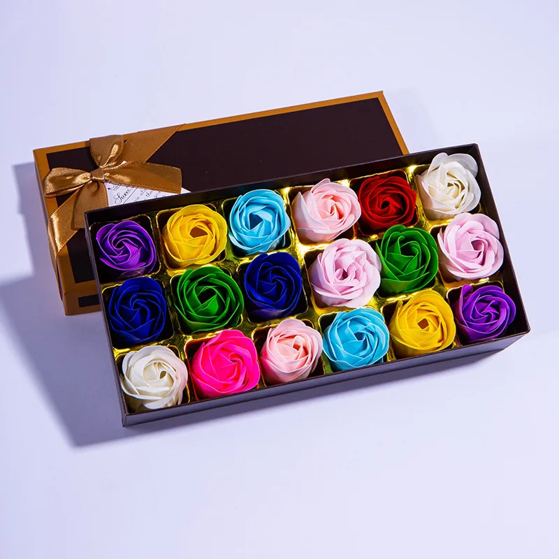 Badeseife mit Blumenduft, Rosenblütenblätter, ätherisches Pflanzenöl, Rosenseifen-Set, beste Geschenke für ihre Frauen, Mädchen, Mutter, Liebhaber, Geburtstag – Detail 9