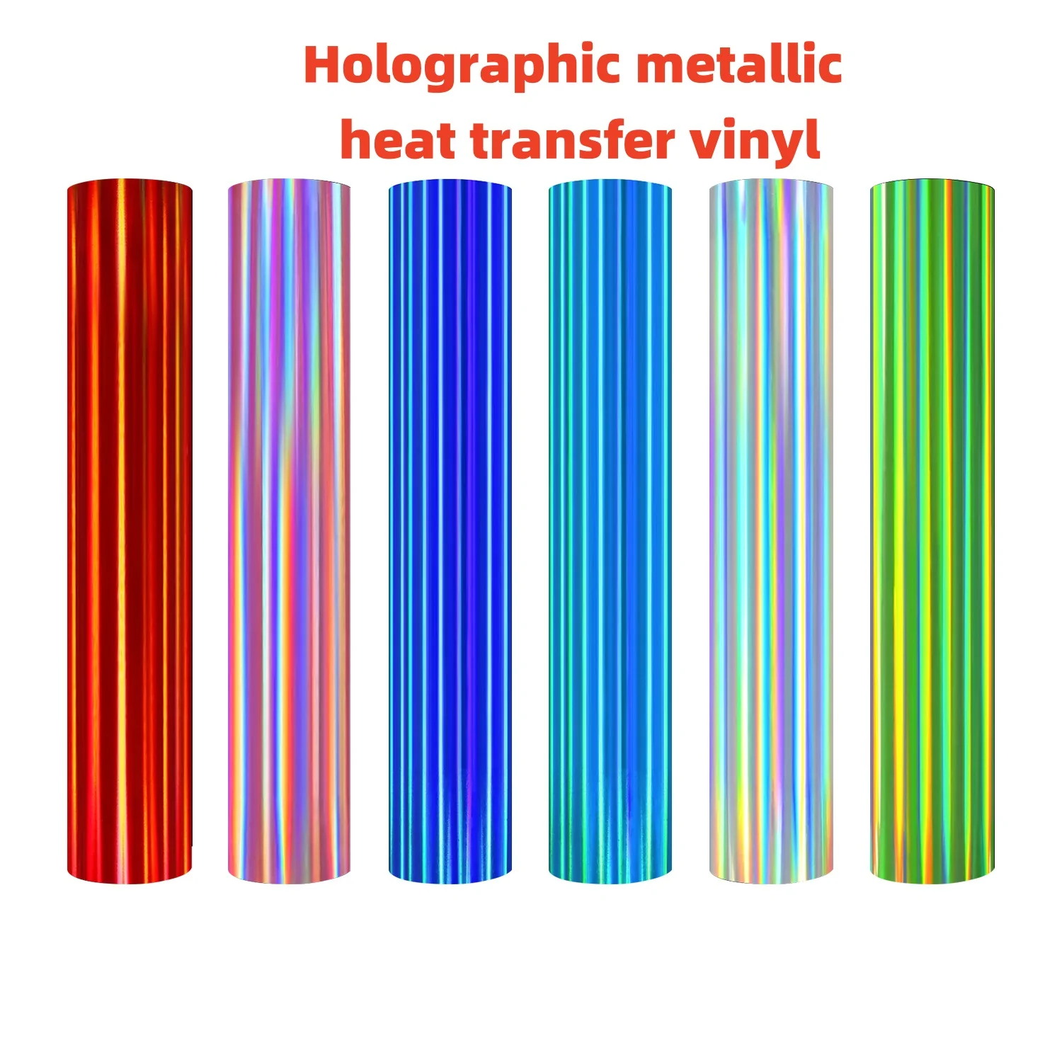 

Holographic Metal HTV Iron on12"x5ft Holographic Metal Heat Transfer Vinyl Chrome Iron on Vinyl Easy to Cut & Weed DIY Heat Pres