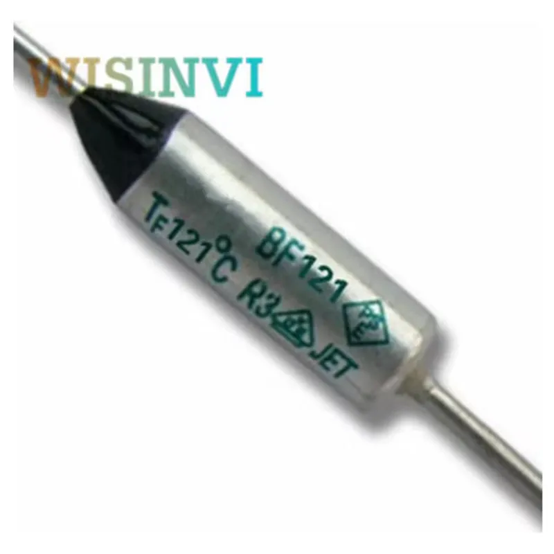 10pcs Thermal Fuse BF 121C 121 Celsius Degree 10A 16A 250V BF121 BF121X Cutoff TF Pellet TCO