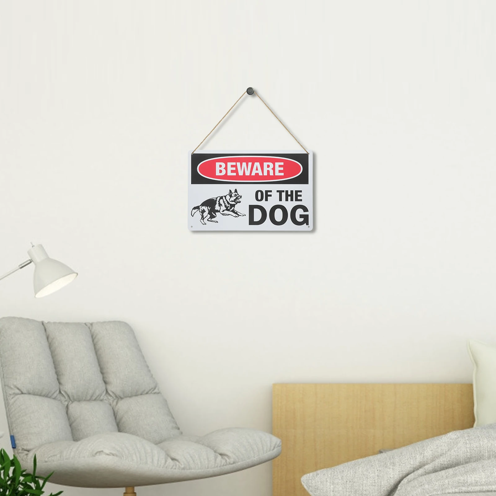 

1pc Retro Vintage Warning Sign for Yard Dog Warning Sign For Front Yard Garden Decor Sturdy Iron Fence Gate Plaque