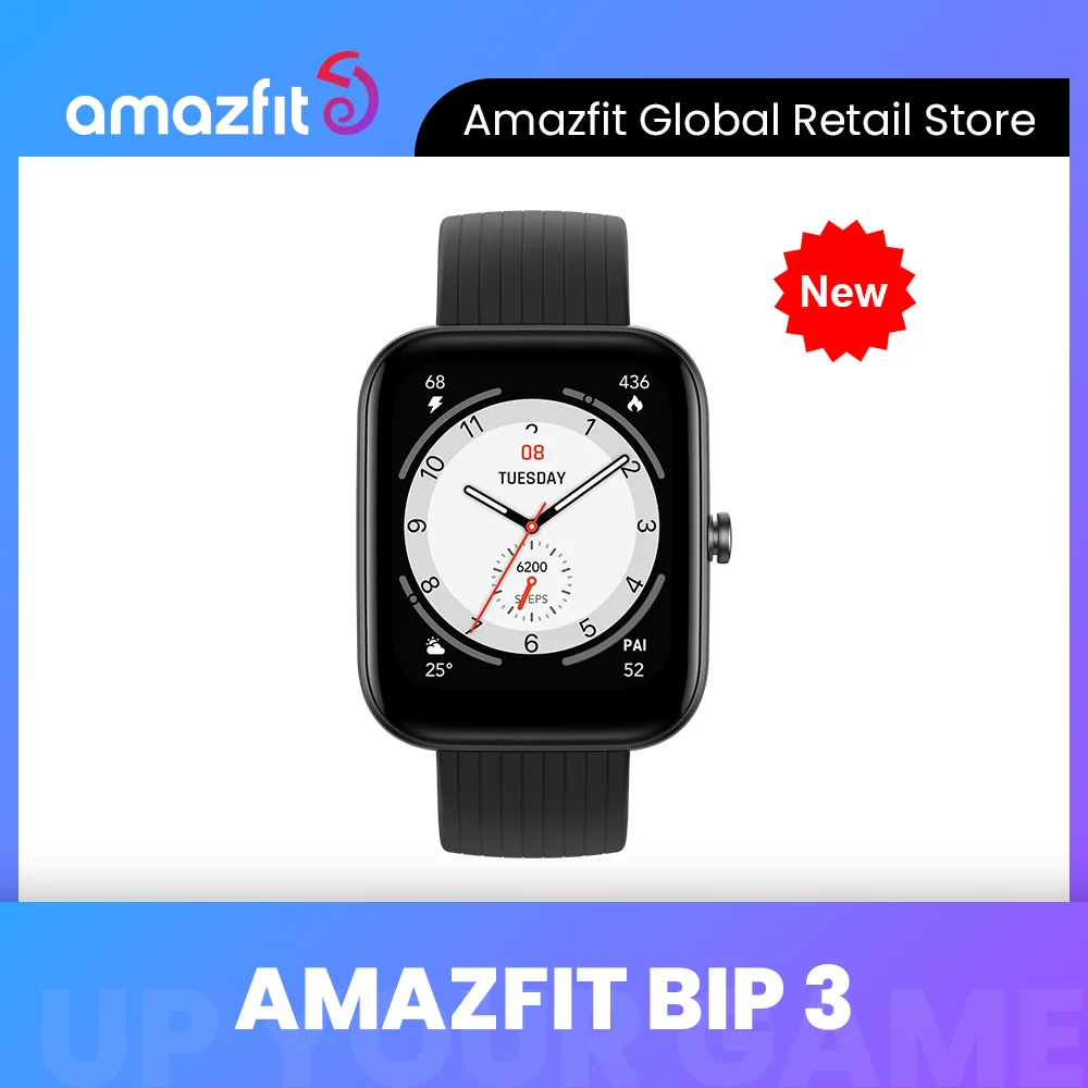 2022 New Amazfit Bip 3 Smartwatch Blood-oxygen Saturation Measurement 60 Sports Modes Smart Watch For Android IOS Phone