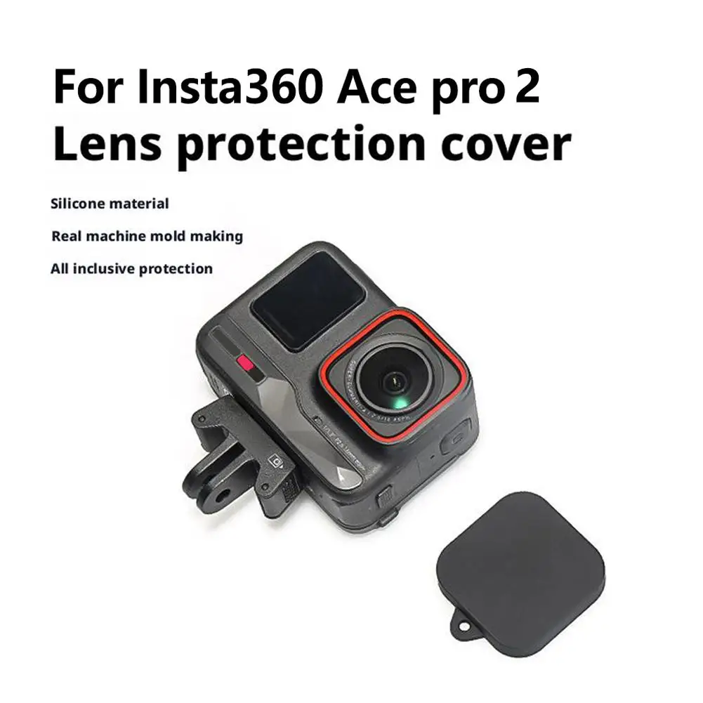 Lens Cap For Insta360 Ace Pro 2 / 1 Silicone Lens Anti-scratch Protective Cover Ace Pro 2 Insta360 Camera Protector Accessories