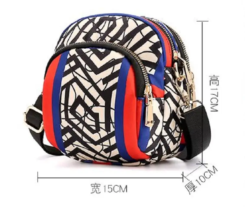 Nylon Women Messenger Bag Ladies Small Shoulder Bags Nylon Women Mobile Phone Bags Travel Crossbody Bag