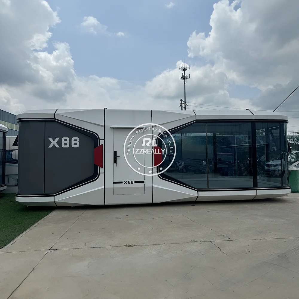 2024 venda quente de boa qualidade pré-fabricada bela cabine modular dobrável minúsculo espaço cápsula recipiente casa