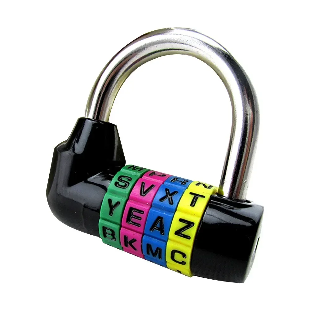 4 Letters Combination Padlock Code Password Lock for Door Cabinet Drawer Bike Motorcycle Student Locker Rarelock MMS61 a