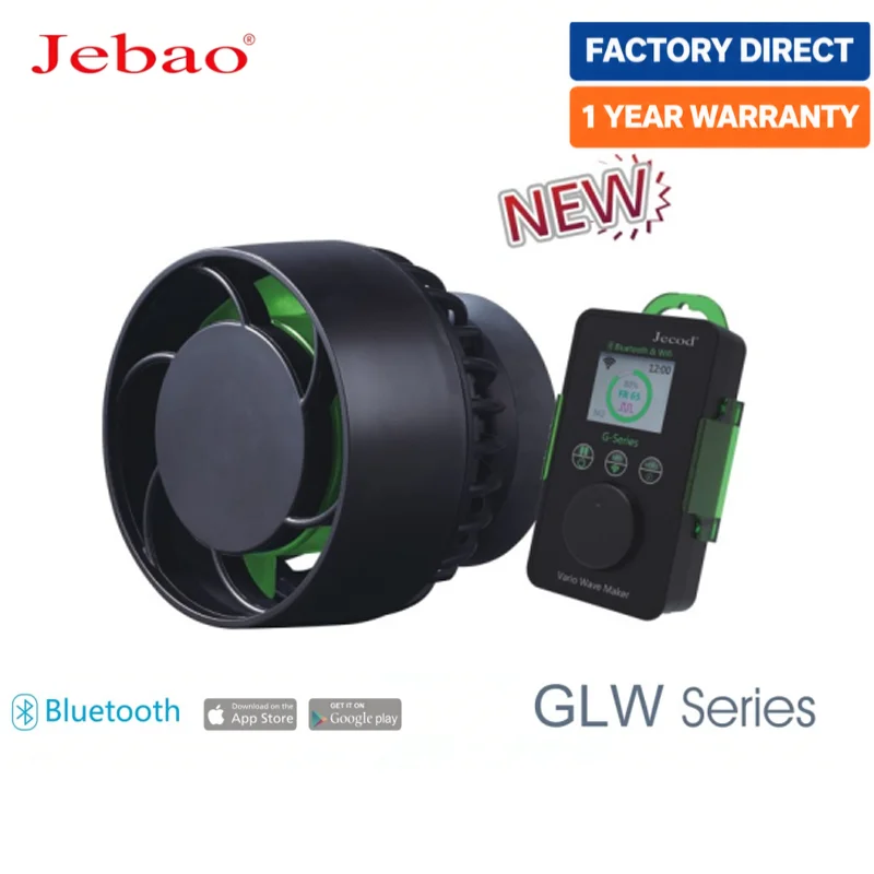 

Jebao Jecod 5th generation OTA variable frequency silent WIFI submersible GLW seawater circulation wave pump