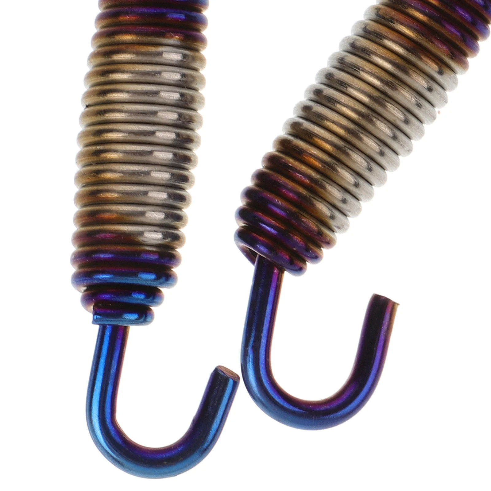 2Pcs Universal Pipe Spring for Motorcycles High Strength Metal Spring Hook Muffler Mounting Accessory Improved Vibration