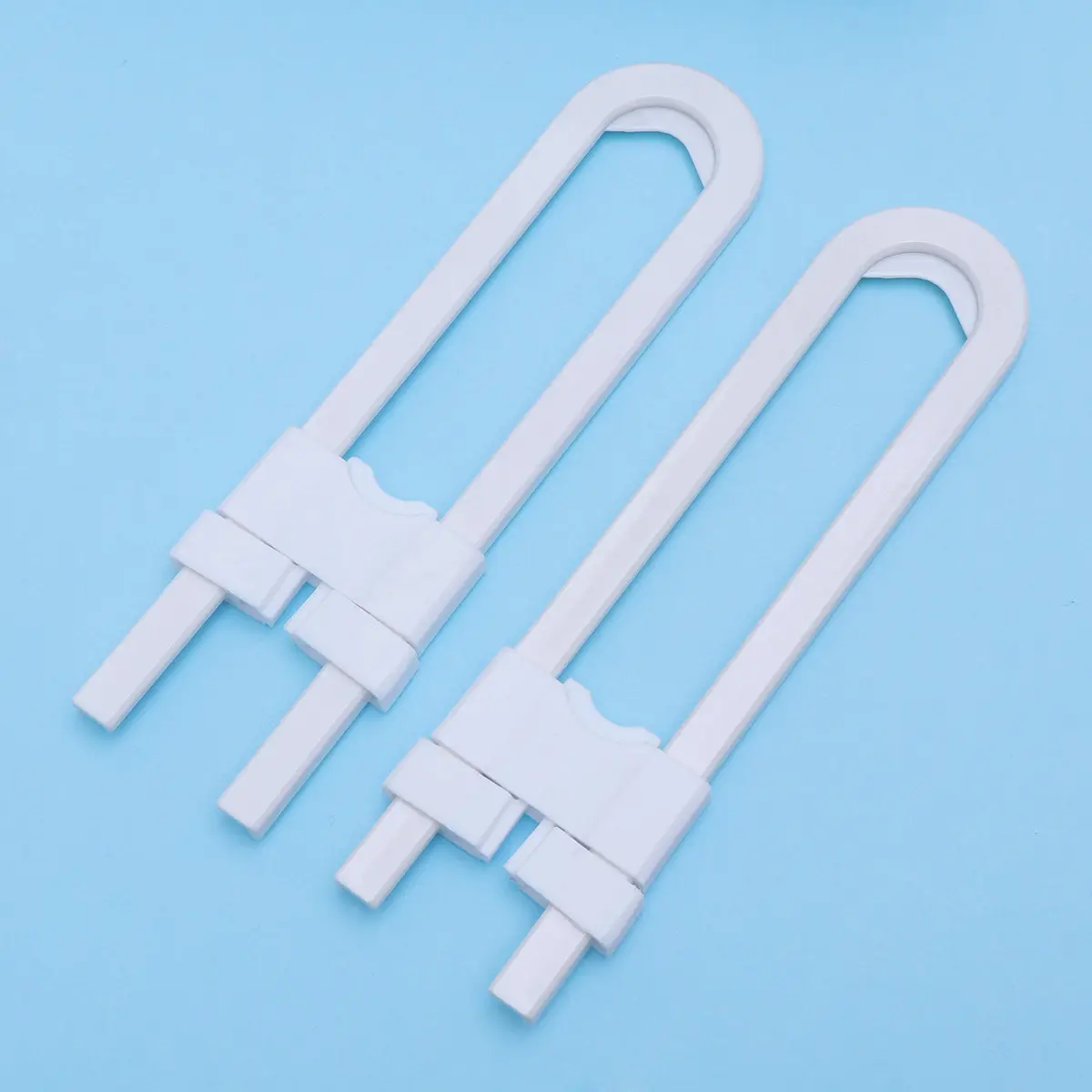 4pcs Door Lock For Closet Child Safety Cabinet Latches For Baby Proofing Safe Closet Kitchen Door U-Shaped Lock Cabinet Locks