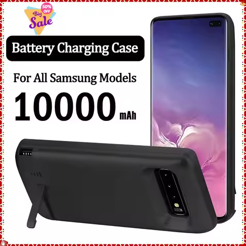 10000mAh Portable Power Bank for Samsung Galaxy S24 S22 S21 S20 Plus Ultra S21/S20FE S10 Plus S10e S8 S8Plus Charger Cover