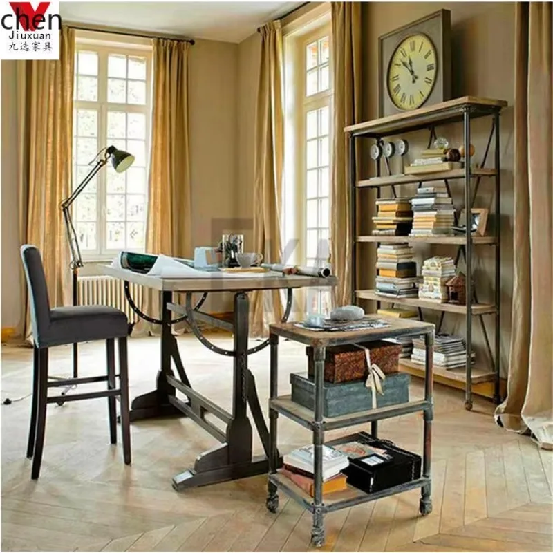 solid wood hand-painted easel design workbench art drawing simple bevel desk painting table